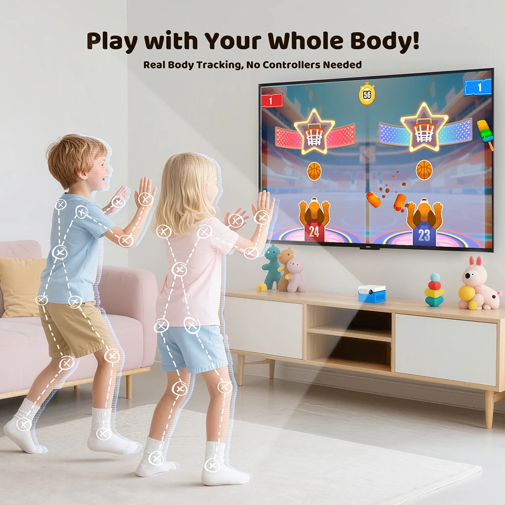 KINHANK MotionX Video Game Console for Kids & Families Ongoing Updates Kids Toy Active Play System Indoor Physical Activity - Image 3