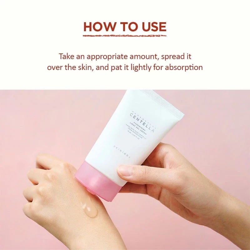 SKIN1004 Madagascar Centella Poremizing Light Gel Cream 75ml Pores Care Deep Hydration Facial Creams Skincare Beauty Products - Image 4
