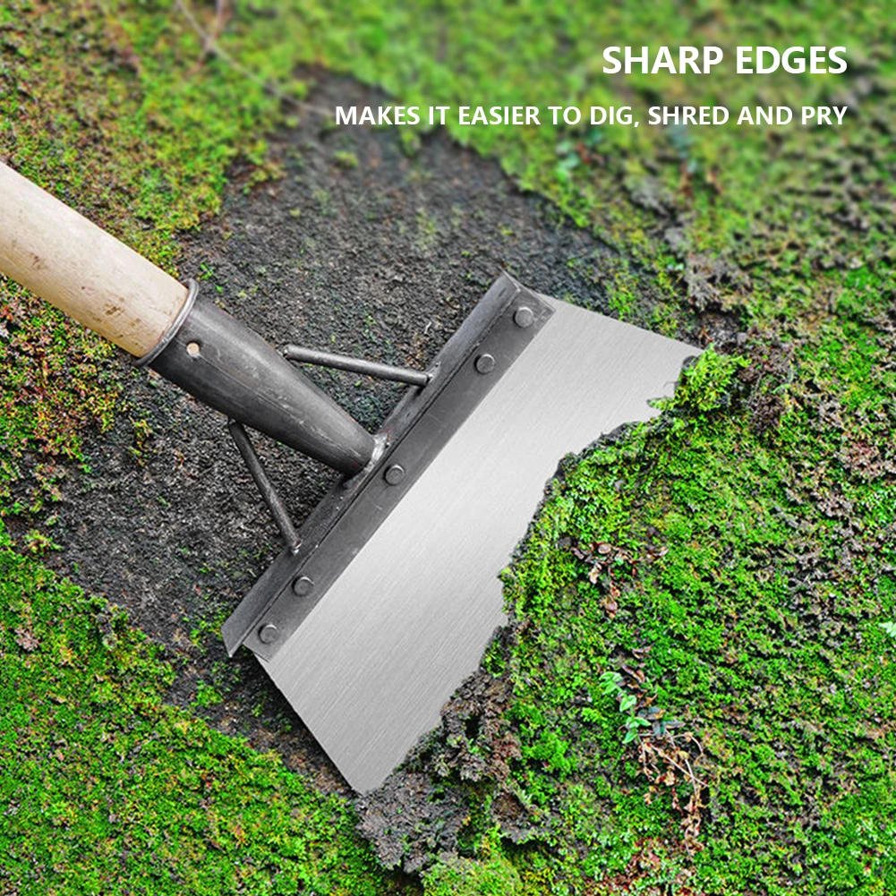 30cm Metal Weed Cleaning Shovel Stainless Steel Cleaning Shovel for Moss Multifunctional Outdoor Garden Shovel Farm Weeding Tool - Image 2