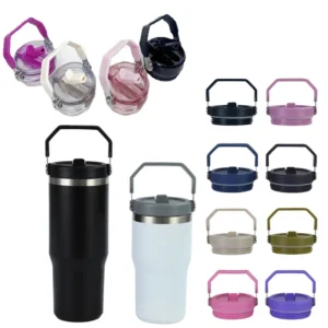 For Stanley 20/30oz IceFlow Spill-proof Cup Cover Replaceable Environmental Protection Creative Spiral Straw Cup Accessories