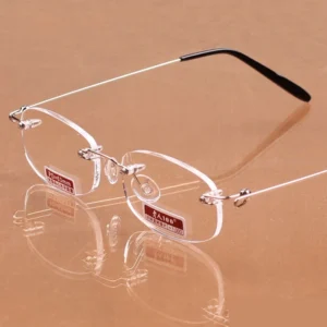 Fashion Ultra Light Lrameless Reading Glasses Women Business Reading Glasses Men Progressive Near Far Eyewear Ultralight Sport