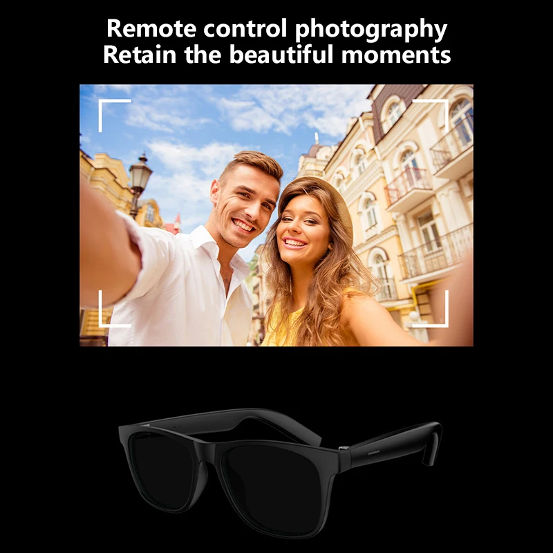 Lenovo Smart Glasses Remote Control Touch Photo Camera Recording Translator Voice Assistant Adults Wireless Bluetooth Glasses - Image 3