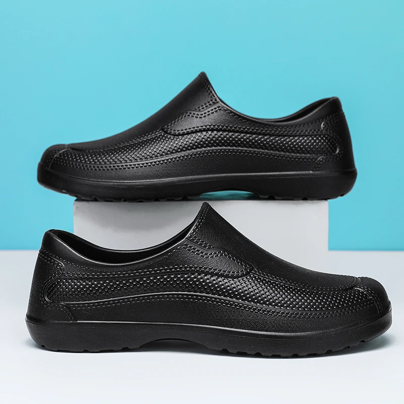 In-Stock Waterproof Food-Grade Shoes, Outdoor Work Safety Shoes, Waterproof and Wear-Resistant, Ultra-Light Slip-On Rain Shoes, Work Shoes