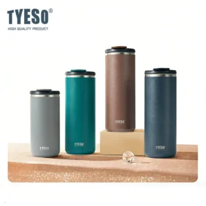 Tyeso 600ML Vacuum Flasks Travel Tumbler Large Capacity Office Car Cup Insulated Portable Drinkware for Hot Cold Drinks Premium