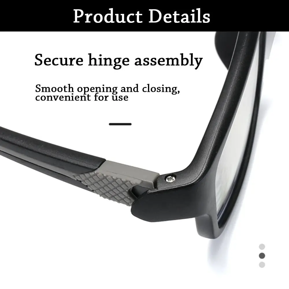 Reading Glasses Men Women Sports Anti-blue Light Reading Eyewear Black Red TR90 Frame Presbyopia Eyeglasses +100 to+400 glasses - Image 6