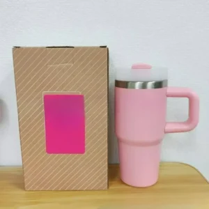 New Arrivals 14oz Convenient Ice Cube Cup Vacuum Bottle Tumbler with Handle Cold and Hot Thermal Thermos Cute Water Bottle