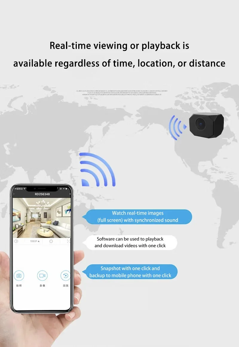 HD 4K Mini Smart Camera WiFi AP IP Remote Monitoring Light Weight Portable Camcorder Smart Surveillance Home Security IP Camera - Image 3