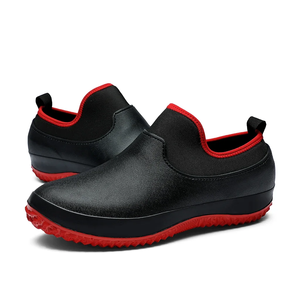 EVA Anti-slip Outsole Rain Shoes Short Tube Water /Kitchen Rubber Shoes Overshoes Car Washing Fishing Couple Shoes