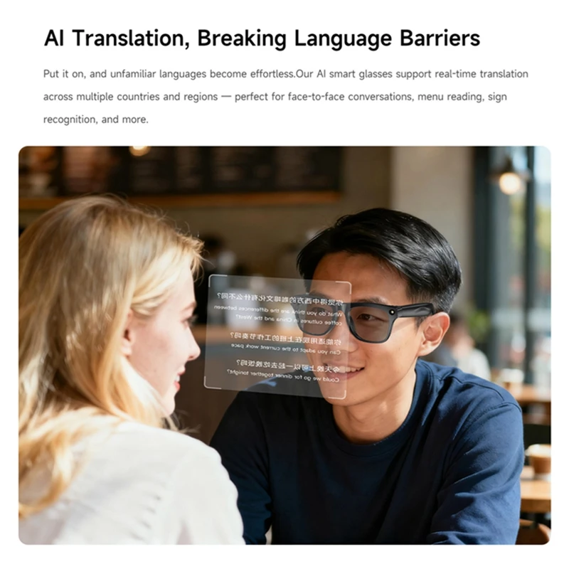 VIVO 8K AI Smart Glasses With 100mp Camera Chat Gpt Touch Sport Sunglasses Bluetooth Calling Music Player Photochromic For Gift - Image 4