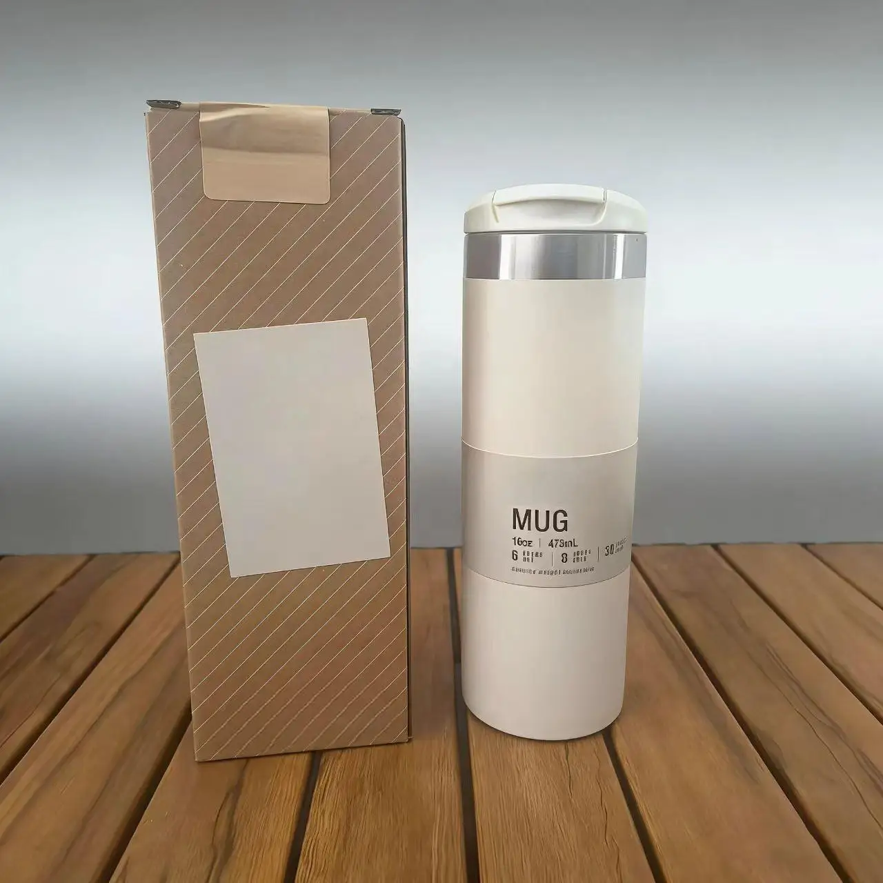 Water Cup 16oz Classic Mug Outdoor Sports Vacuum Cup Stainless Steel Sealed Thermos Conveniently Portable Car Straight Tube Cup - Image 6
