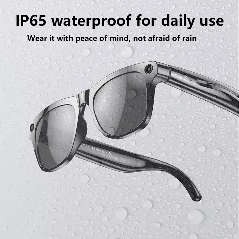 Lenovo 8K Smart AI Glasses With 1200mp Camera Chat Gpt Touch Sport Sunglasses Bluetooth Calling Music Player For Men Women Gift - Image 3