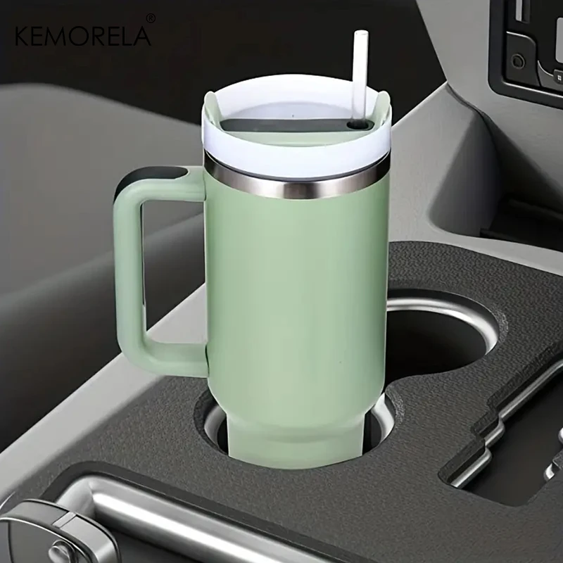 KEMORELA 30&40 oz Tumbler With Handle Lid Straw 887/1182ML Stainless Steel Water Bottle Vacuum Thermos Cup Travel Car Coffee Mug - Image 4
