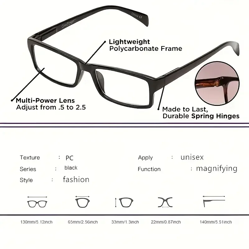 Newest Multifocal Reading Glasses Women Men Auto Adjusting Bifocal Glasses For Readers - Image 5