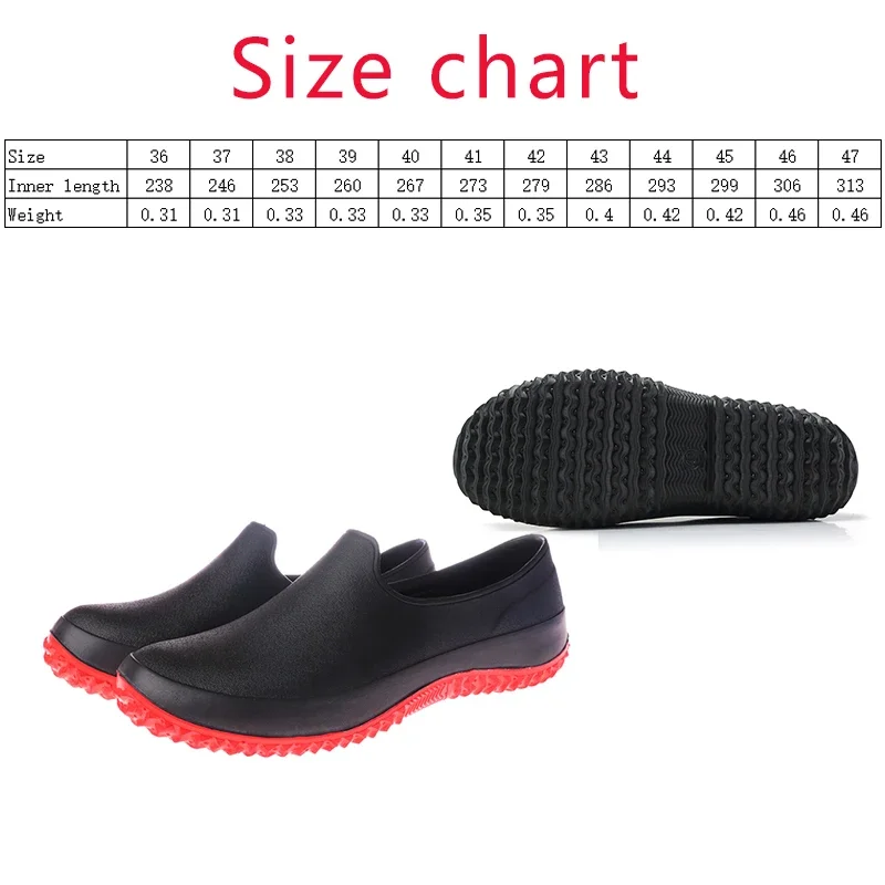 EVA Anti-slip Outsole Rain Shoes Short Tube Water /Kitchen Rubber Shoes Overshoes Car Washing Fishing Couple Shoes - Image 6