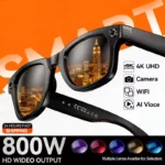 4K 800W Camera AI Glasses Color-Changing Smart Translation Glasses Photo Video Recording Waterproof Call Smart Sunglasses