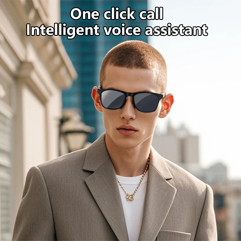 Lenovo Smart Glasses Remote Control Touch Photo Camera Recording Translator Voice Assistant Adults Wireless Bluetooth Glasses - Image 4