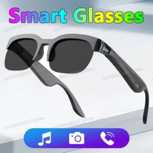New Camera Control Smart Glasses 2025 Music Sunglasses Headphones Wireless Bluetooth Call Headset HIFI Audio glasses For Android
