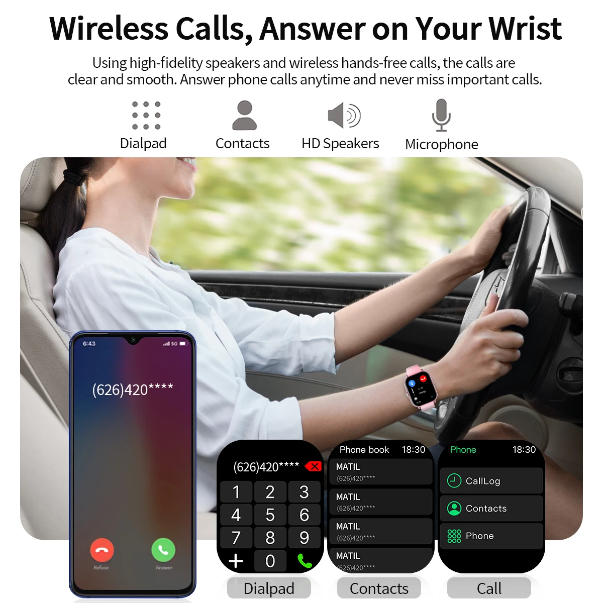 New Smartwatch BT Call Health&Sleep Monitoring 1.83''HD Screen Kids Smart Watch Waterproof Fashoin Sports Bracelet For Women Men - Image 6