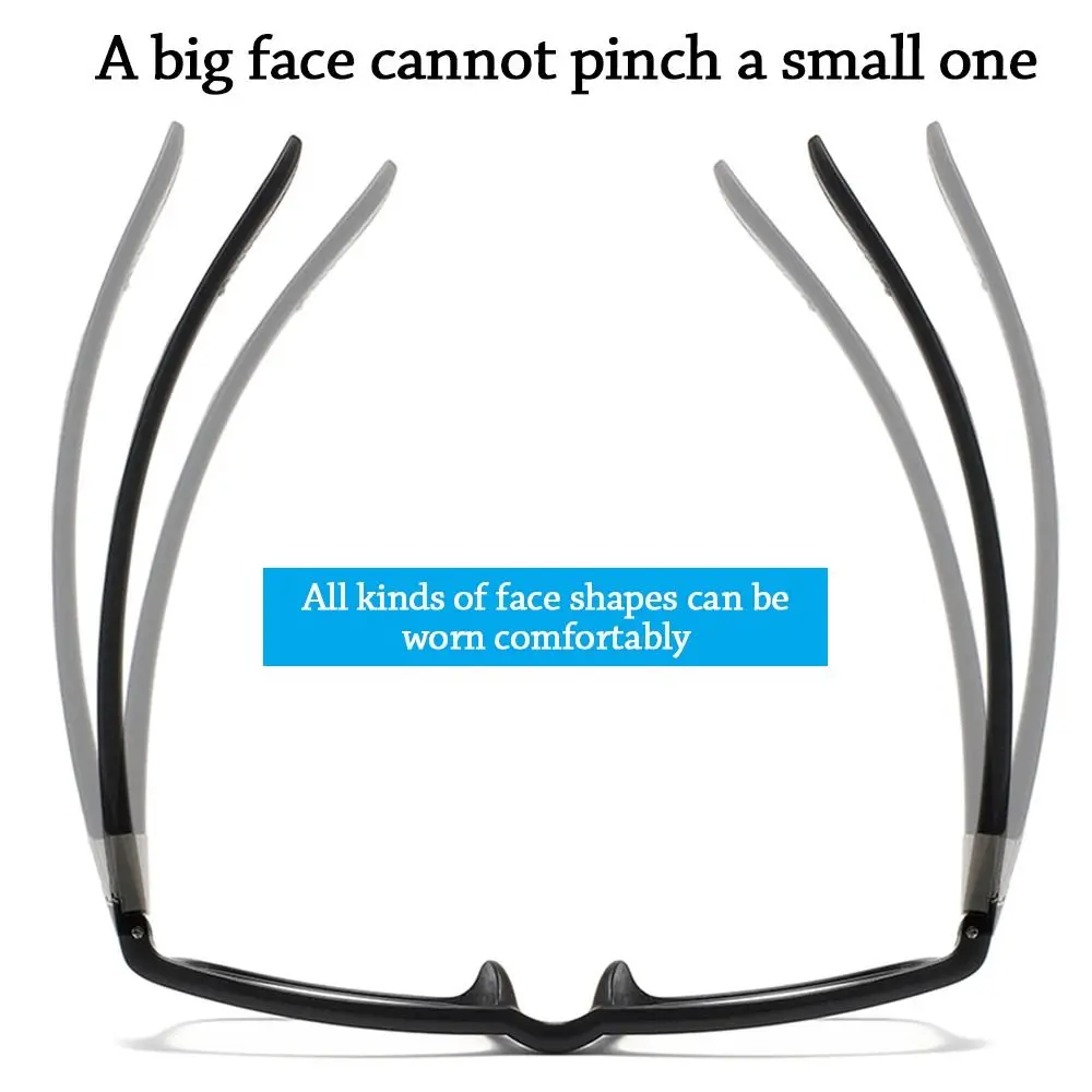 Reading Glasses Men Women Sports Anti-blue Light Reading Eyewear Black Red TR90 Frame Presbyopia Eyeglasses +100 to+400 glasses - Image 5