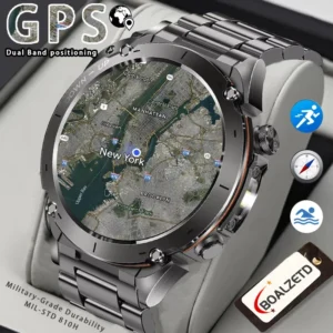 2026 New Military GPS Men Smart Watch 730 mAh10ATM-IP69 Waterproof SWIM Built-in Dual-band GNSS Compass Sport Men For Men Gift