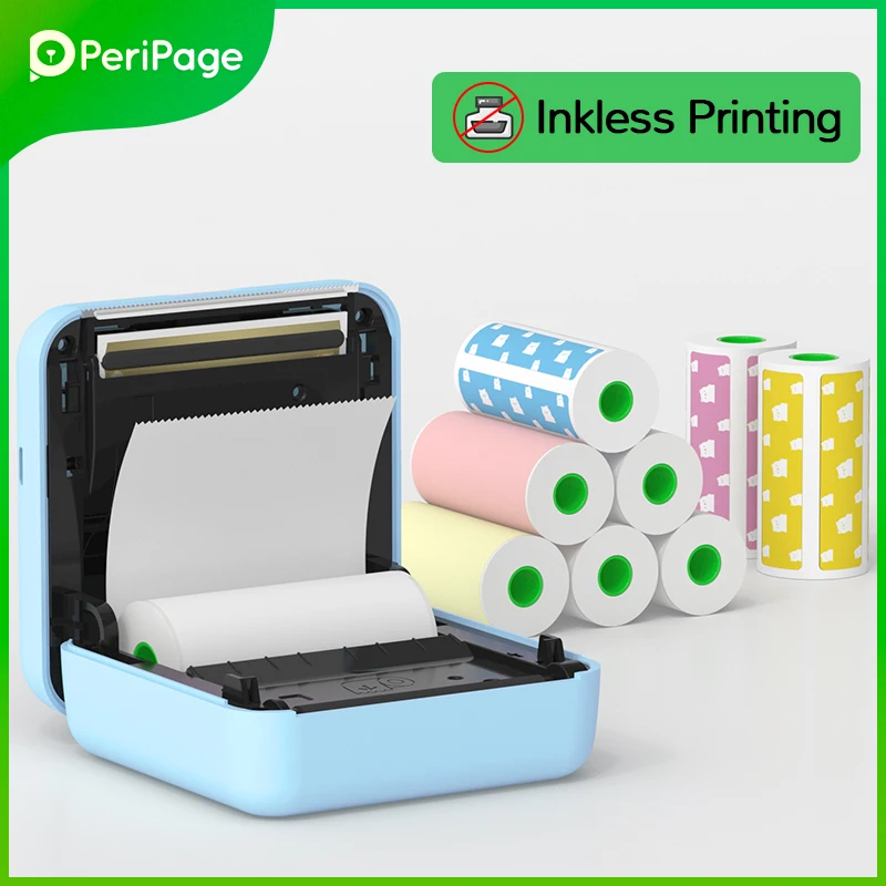 7 Colors Peripage A6 304DPI Mini Photo Printer Notes Sticker Label Printing Machine Bluetooth Portable Wireless Printer Marker - Image 3