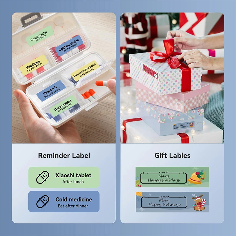 Niimbot D110 Wireless Mini Portable Printer Smart Label Printer Mobile Phone For Thermal Adhesive Sticker Labeling Maker Machine - Image 6