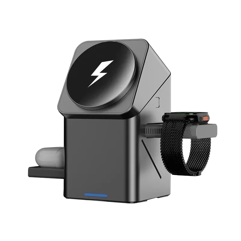 2025 New Automatic Touch Magnetic Multi-function 3 in 1 Wireless Charger for Iphone 16 15 14 13 Pro Max Iwatch Airpods Charger - Image 3