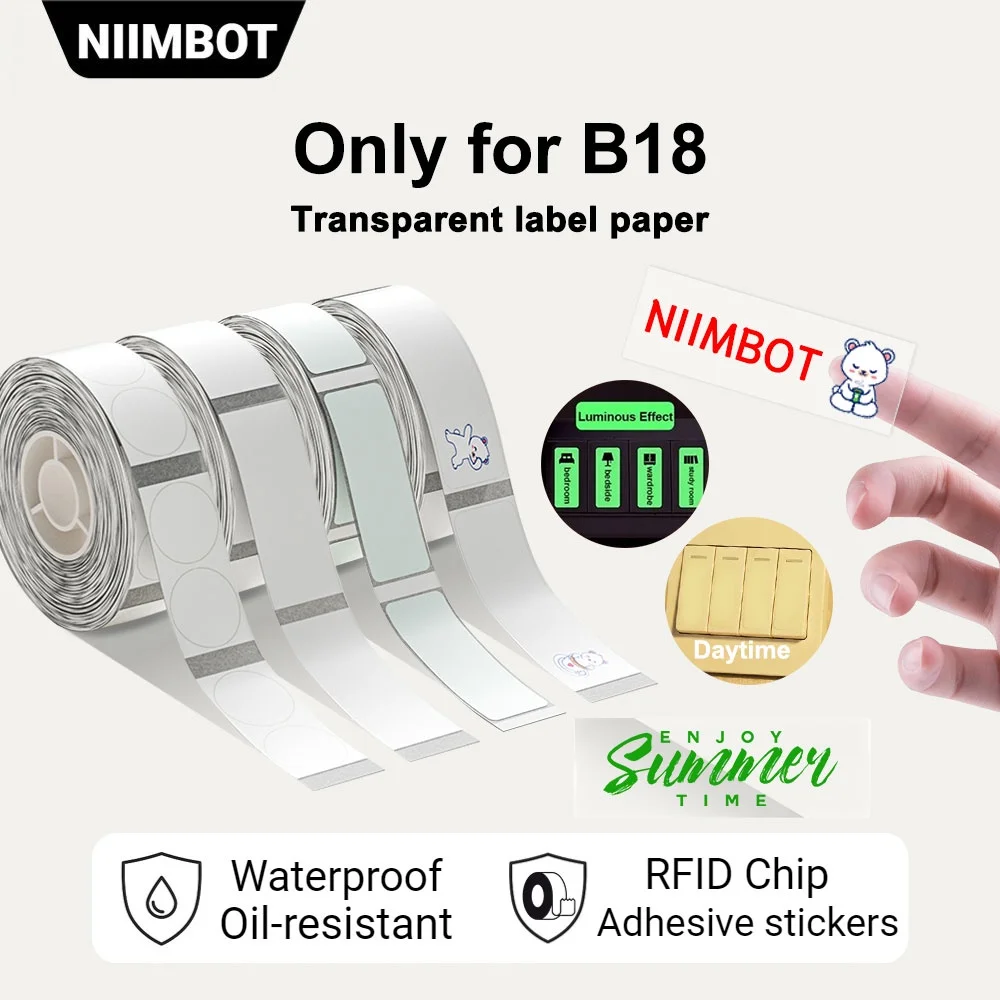 Wireless portable printer color label printer NIIMBOT B18 thermal transfer technology ribbon printing multi-color printing - Image 3