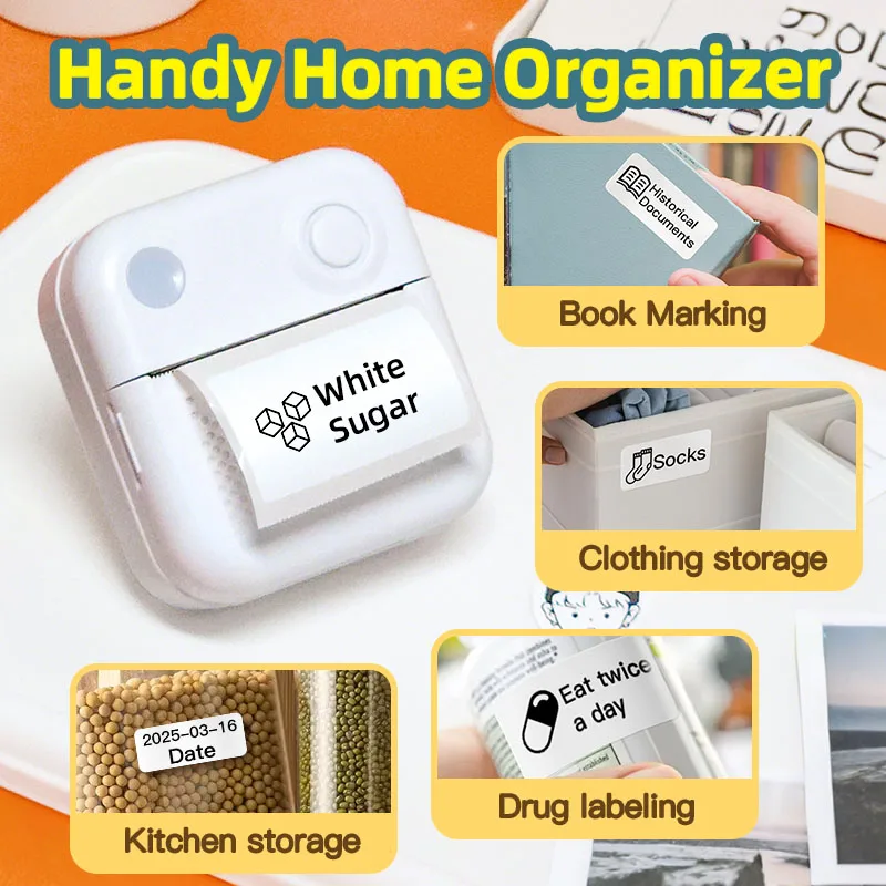 Dolewa D3 Portable Printer Thermal Paper Stickers Paper Mini Printers Labels Maker Printer for Error Printing Photo Printing - Image 3