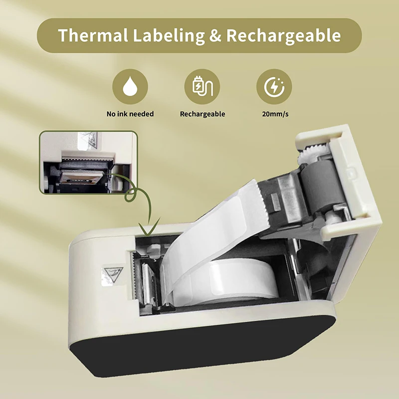 Marklife P15 Mini Portable Thermal Printer Wireless Bluetooth Label Tag Maker For Home Office Labeling Sticker Machine With USB - Image 4