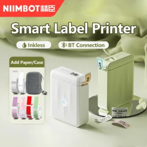 Niimbot D110 Label Printer Bluetooth Mini Adhesive Portable Smart Label Maker UV Without Ink For Office School Labeling Machine