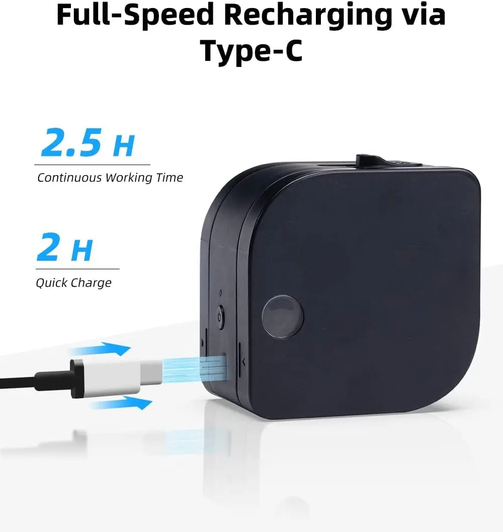 Phomemo P12 Pro Label Printer Bluetooth Rechargeable Label Maker Compatible 12mm 0.47" Label Tape Similar to Dymo Ribbon Printer - Image 2