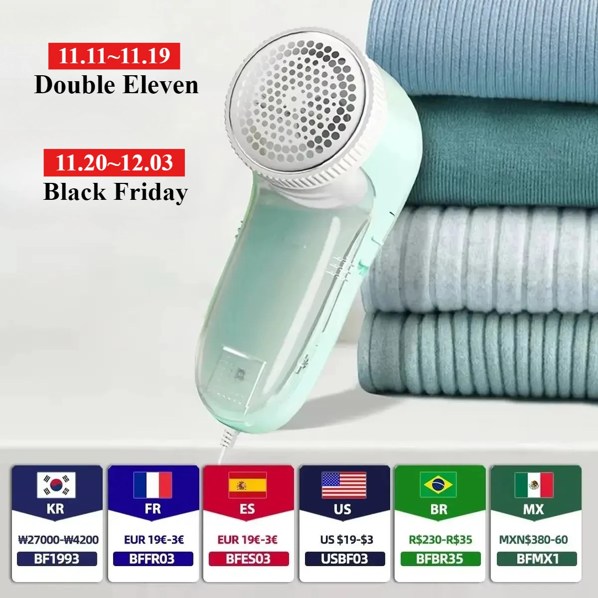 Electric Household Clothes Shaver & Lint Remover