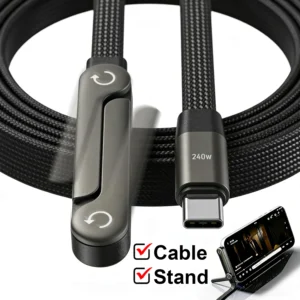 New Type C-C Foldable Fast Charging Cable  with Elbow