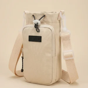 Outdoor Crossbody Water Bottle Bag Portable Cup Pouch Phone Key Storage Bag