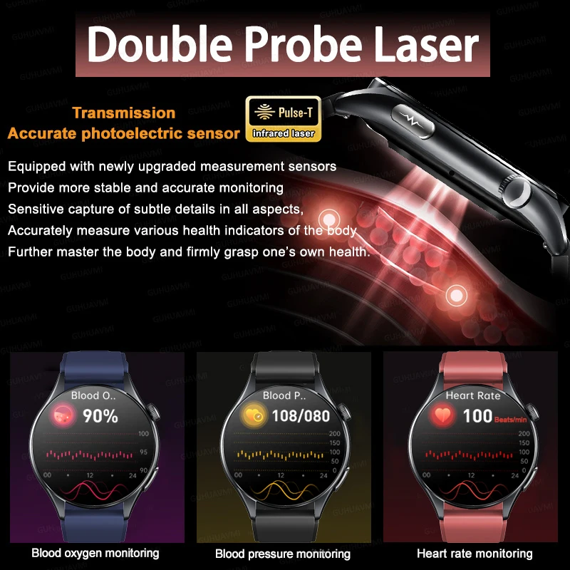 2026 New Smart Watch NFC ECG+PPG Blood oxygen Uric Acid Blood Pressure Sapphire Smartwatch Men For Android iOS Smart watch men - Image 5