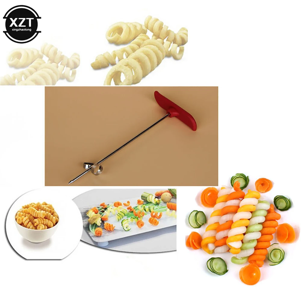 1pc Vegetables Spiral Knife Potato Carrot Cucumber Salad Chopper Easy Spiral Screw Slicer Cutter Spiralizer Kitchen Tools - Image 6
