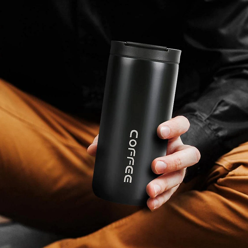 400ML Stainless Steel Coffee Thermos Bottle Thermal Mug Leakproof Car Vacuum Flasks Coffee Cup Travel Portable Insulated Bottles - Image 3