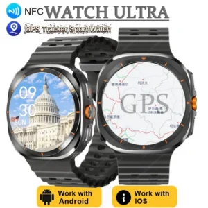 Watch7 Ultra Smart Watch IP68 Waterproof Bluetooth Call Compass 1.43 AMOLED Screen GPS sports Smartwatch for Samsung Android IOS
