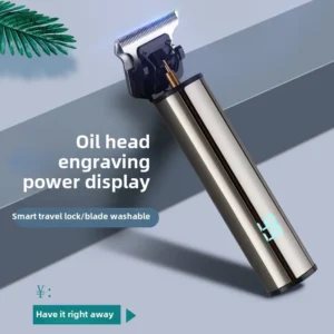 Men's Professional Hair Clipper USB Charging Hair Trimmer Electric Hair Cutting Machine Vintage Hair Cutting Kit with Guide Comb