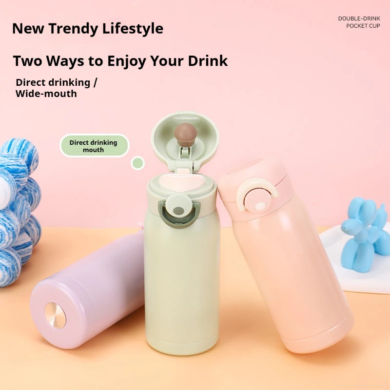 200ML/350ML Mini Thermos Cup Small Capacity Vacuum Flask Stainless Steel Pocket Cup Coffee Mug Kids Insulated Hot Water Bottle - Image 5
