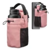 WOOJACK Magnetic Gym Bag for Women and Men, Powerful Magnetic Water Bottle Holder with Strap and Phone Pocket (Pink)