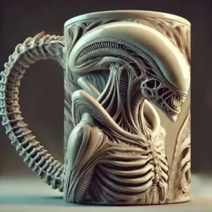 Special-shaped coffee mug - Unique resin handmade art mug, heat-resistant creative mug for home/office
