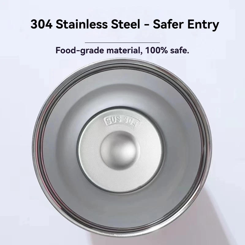 890ML Stainless Steel Thermos Cup Travel Thermos Water Bottle with Straw Keep Cold and Hot Car Coffee Cup Portable Vacuum Flask - Image 4