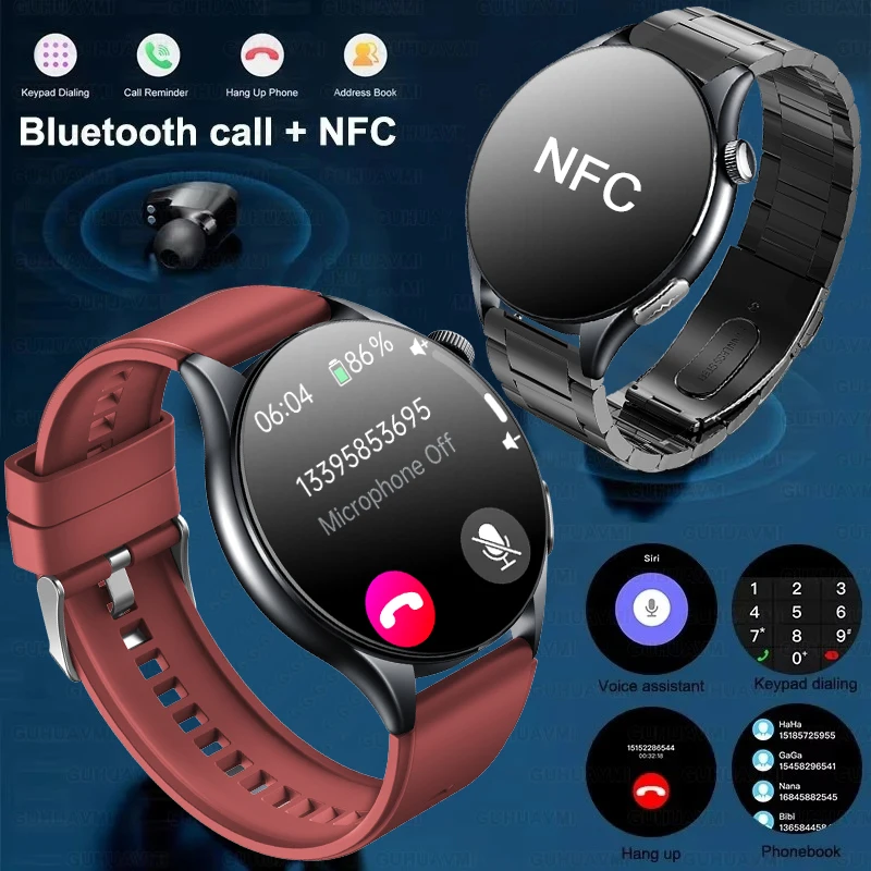 2026 New Smart Watch NFC ECG+PPG Blood oxygen Uric Acid Blood Pressure Sapphire Smartwatch Men For Android iOS Smart watch men - Image 3