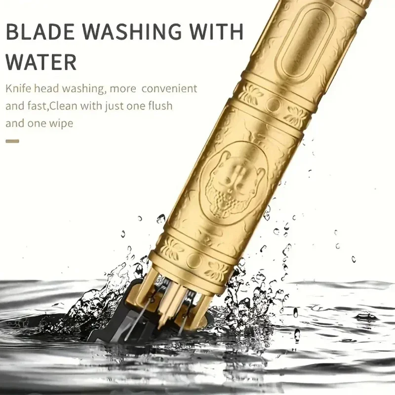 Electric Hair Clipper for Men Professional Barber Shaver Beard Trimmer Dragon Buddha Design Body Hair Cutting Machine USB - Image 6