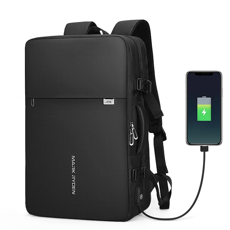 Mark Ryden 17 Inch Laptop Man Backpack USB Charging Multi-layer Space Travel Bag Business Male Anti-Theft Mochila - Image 2
