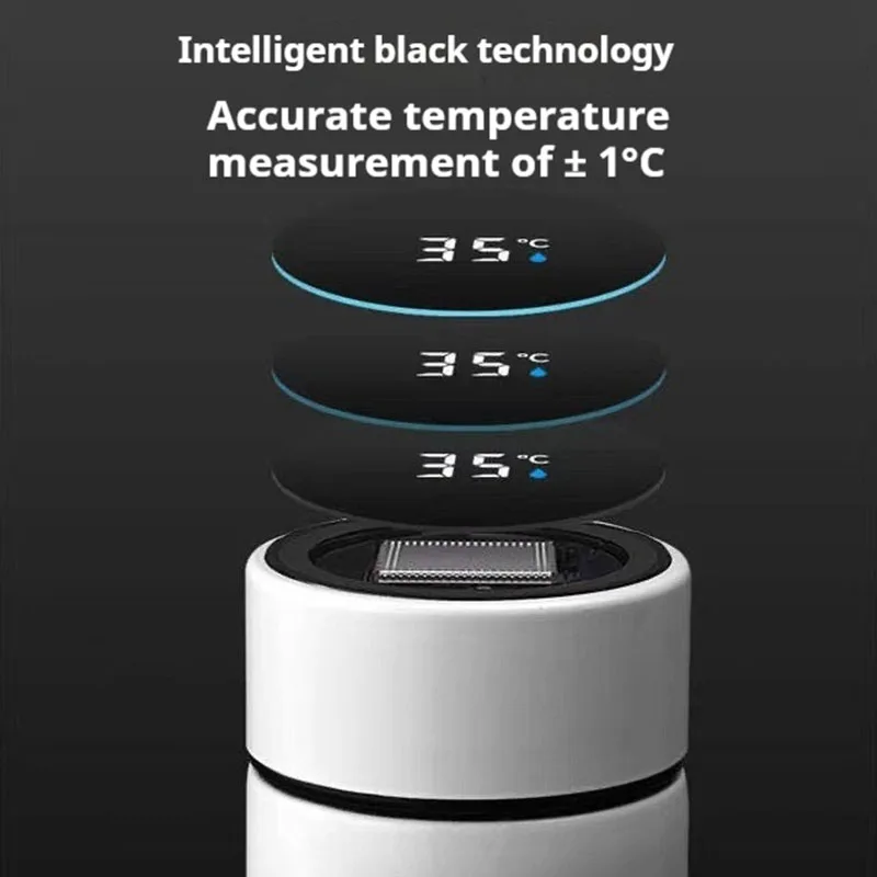 500ML Intelligent Temperature Stainless Steel Thermos Bottle Sports Water Cup Car Insulated Cup Thermal Mug Travel Vacuum Flasks - Image 4