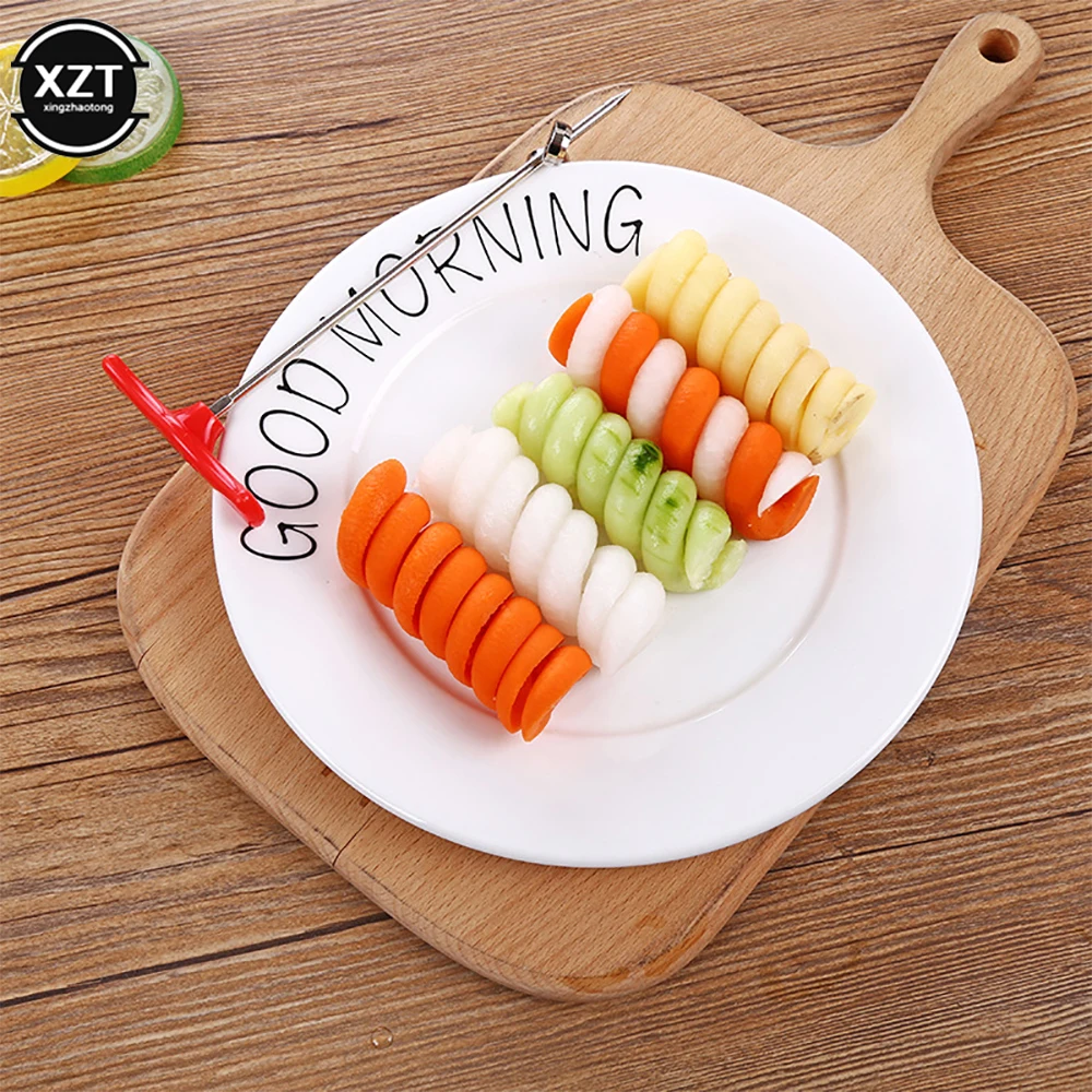 1pc Vegetables Spiral Knife Potato Carrot Cucumber Salad Chopper Easy Spiral Screw Slicer Cutter Spiralizer Kitchen Tools - Image 3