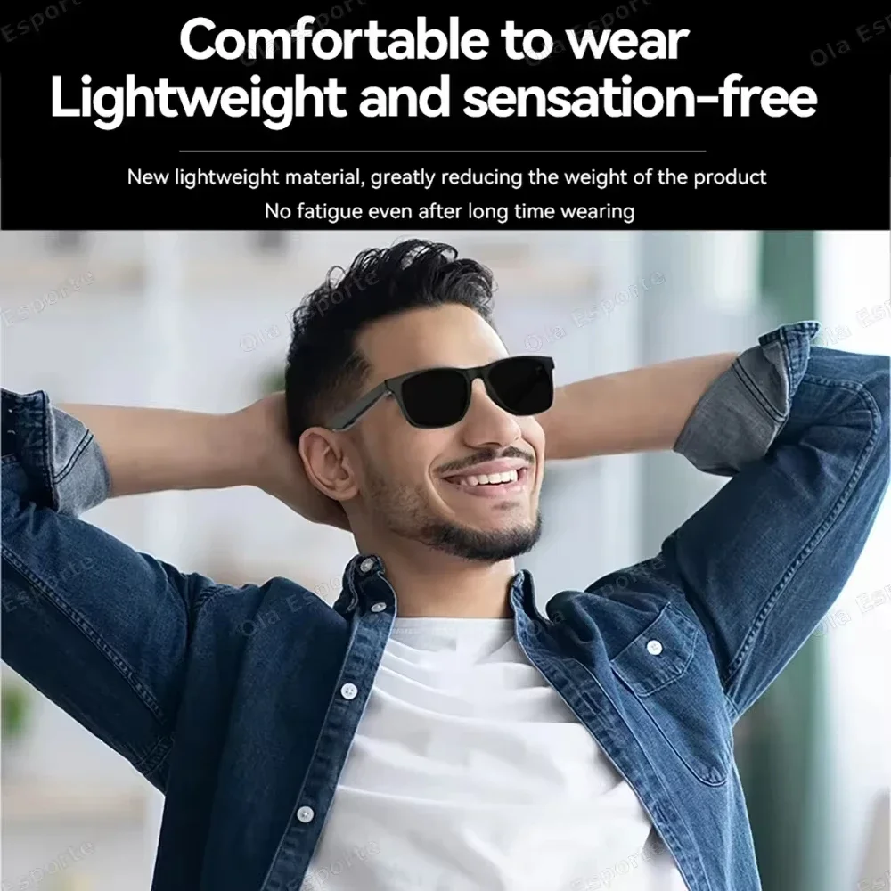 Lenovo 2026 New AI Smart Glasses 8K Touch Control Photo Video Recording Translator Voice Assistant Bluetooth Wireless Sunglasses - Image 6